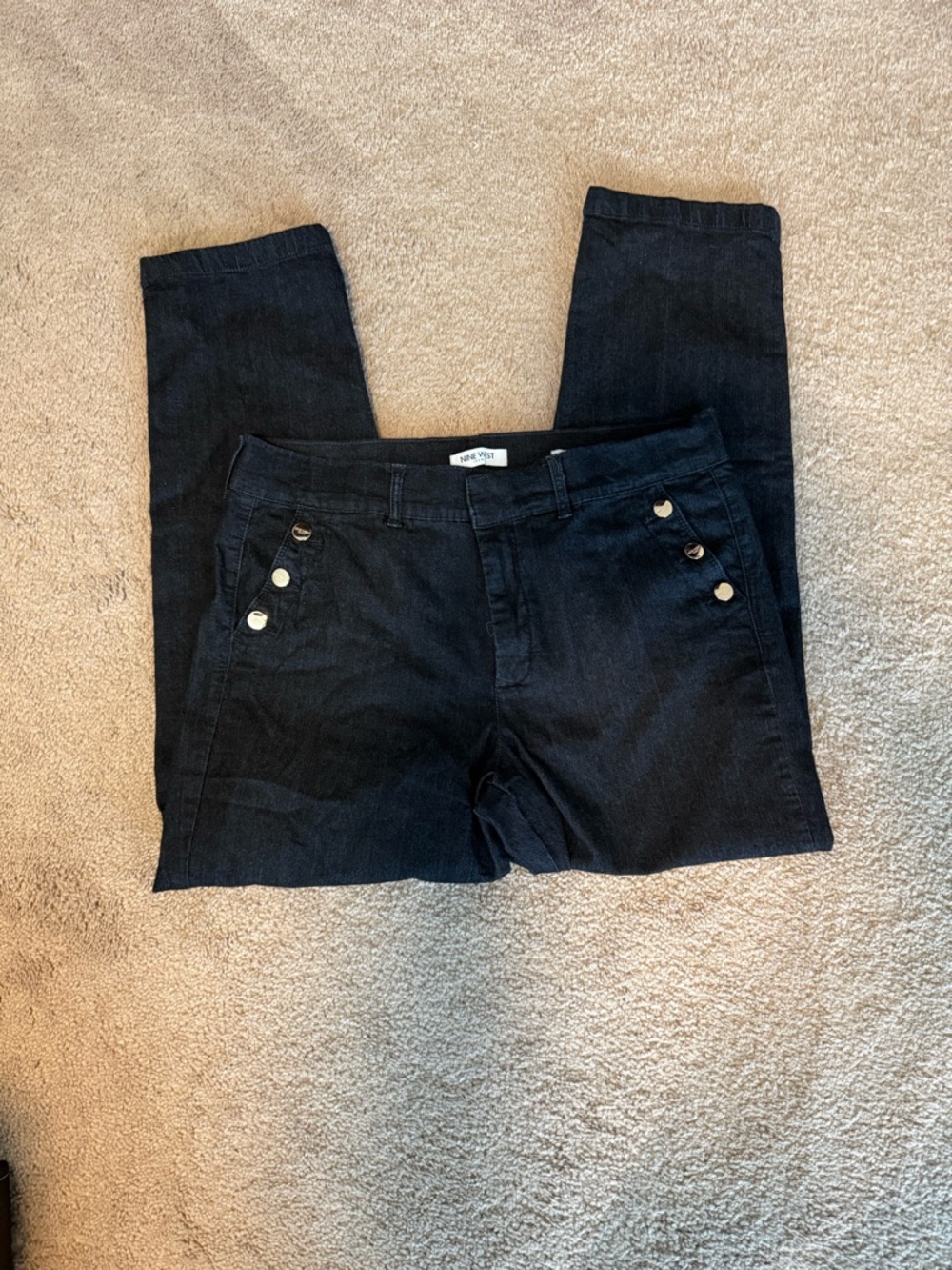 Nine West Black Denim Trouser Jeans